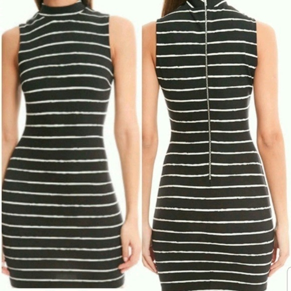 Elizabeth & James striped bodycon dress size 2 - Picture 4 of 7